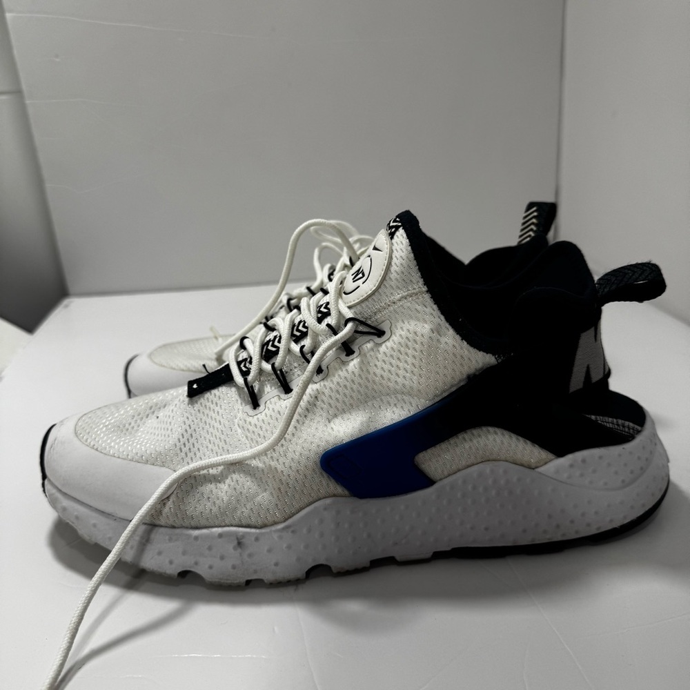 Nike Air Huarache Ultra N7 AO2320-100 White‎ Blue Size Men 10 Running Sneakers